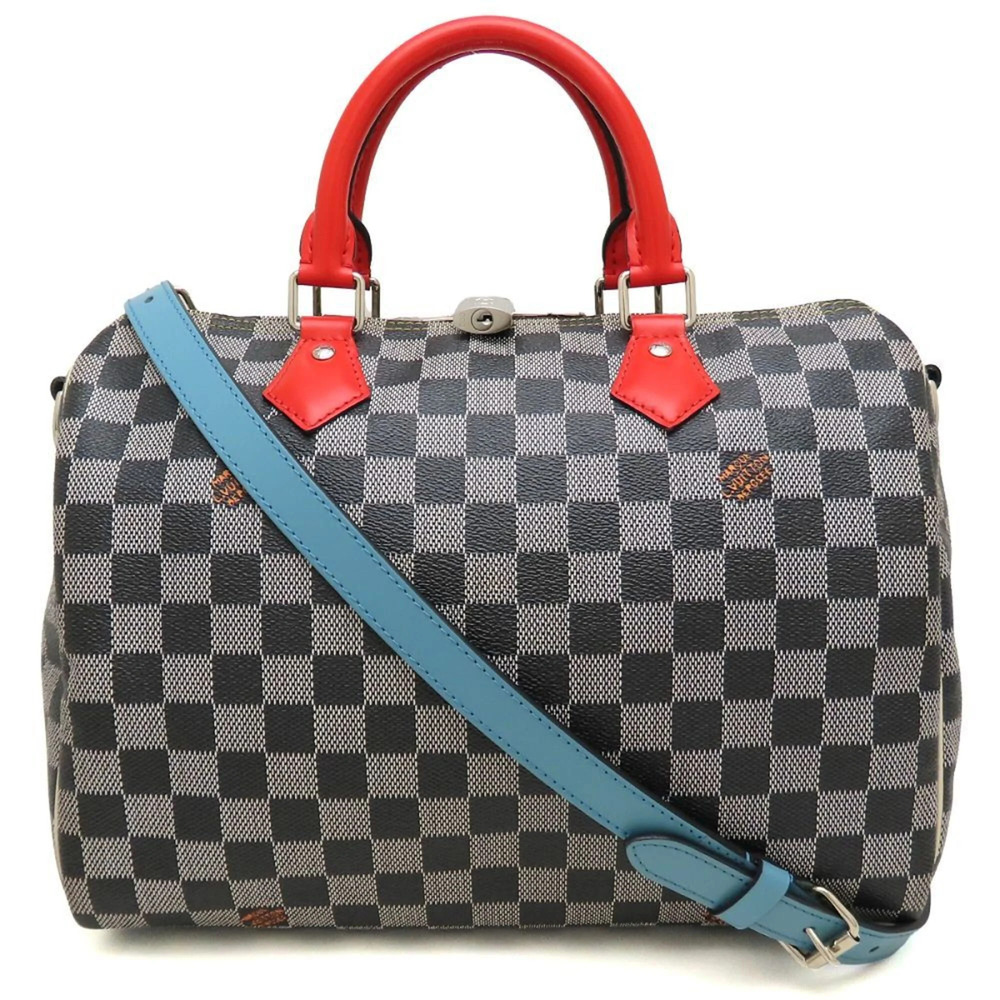 LOUIS VUITTON Damier Speedy Bandoulière 30NM Virgil Abloh Fall/Winter 2019 2-...